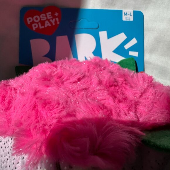 NWT BARK Boopquet of Roses Bouquet of Flowers Dog Toy, Pink & Green, M-L 20+ lbs - Picture 7 of 13